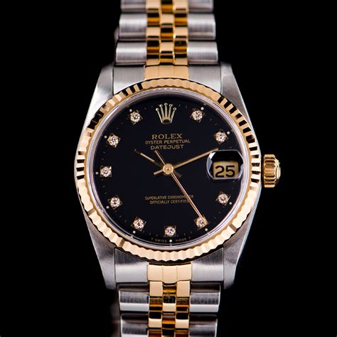 rolex oyster perpetual date with diamonds|rolex datejust 31mm diamond dial.